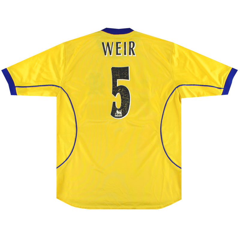 2000-01 Everton Puma Auswärtstrikot Weir #5 L