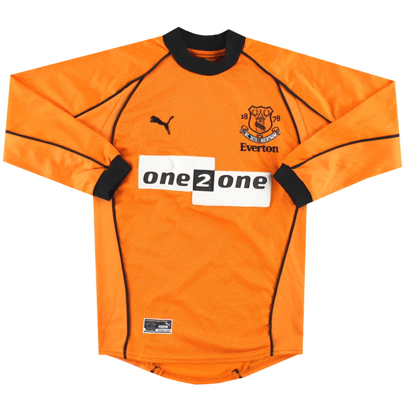 2000-01 Everton Umbro Torwart-Trikot Jungen M