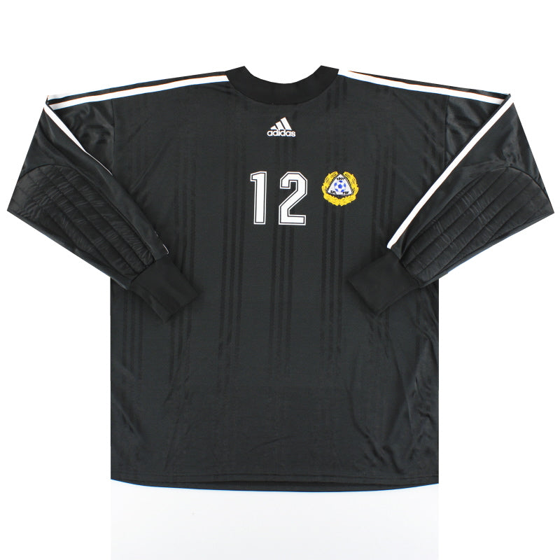 2000-01 Finnland adidas Torwarttrikot Spielertrikot #12 XL