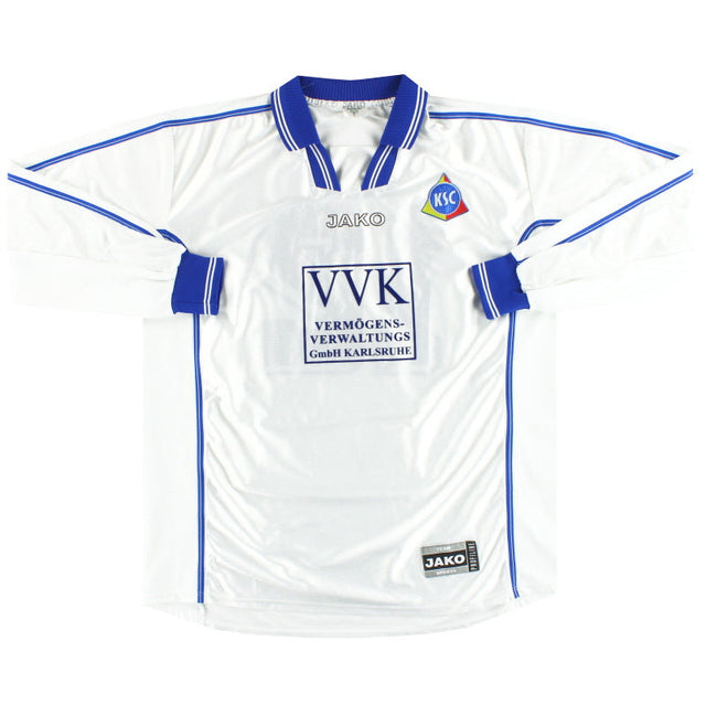 2000-02 Karlsruhe Jako Player Issue Away Shirt #12 L/S XL