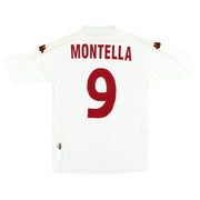 2000-01 Roma Kappa Auswärtstrikot Montella #9 *Neuwertig* XXL