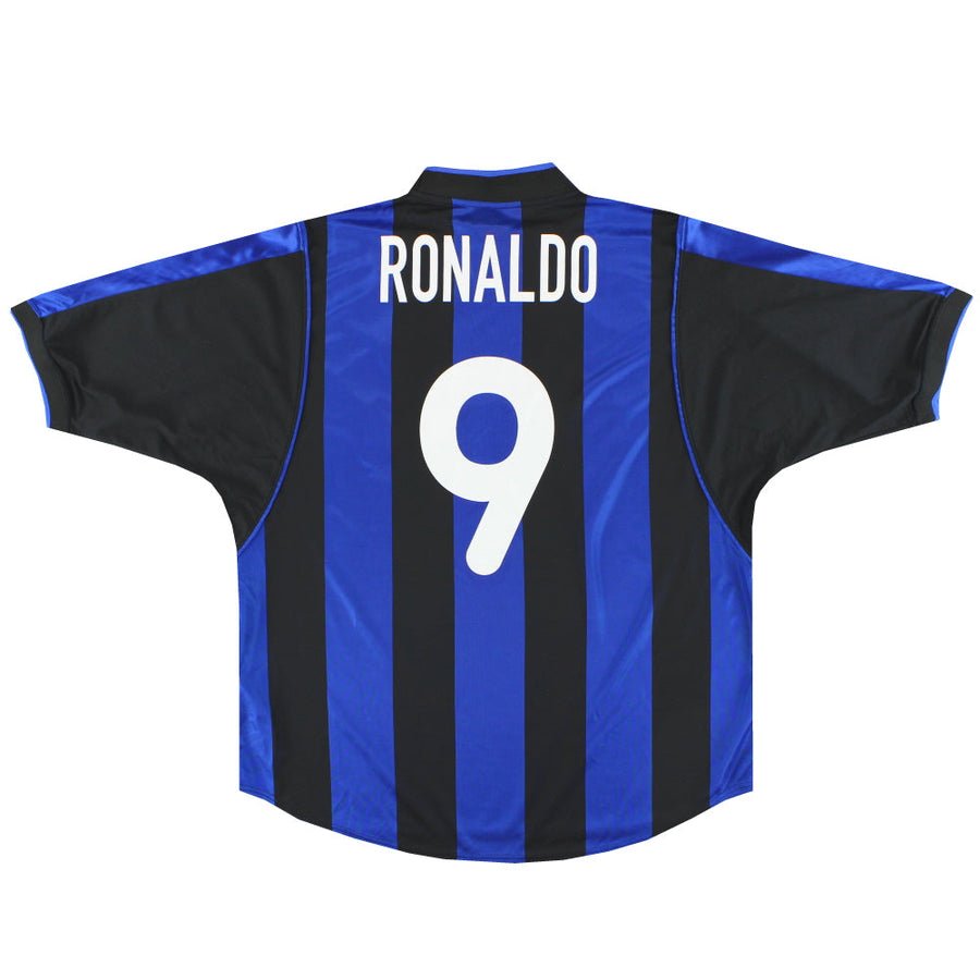 2000-01 Inter Milan Nike Home Shirt Ronaldo #9 L