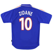 2000-02 Frankreich adidas Heimtrikot Zidane #10 S
