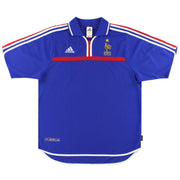 2000-02 Frankreich adidas Heimtrikot XL