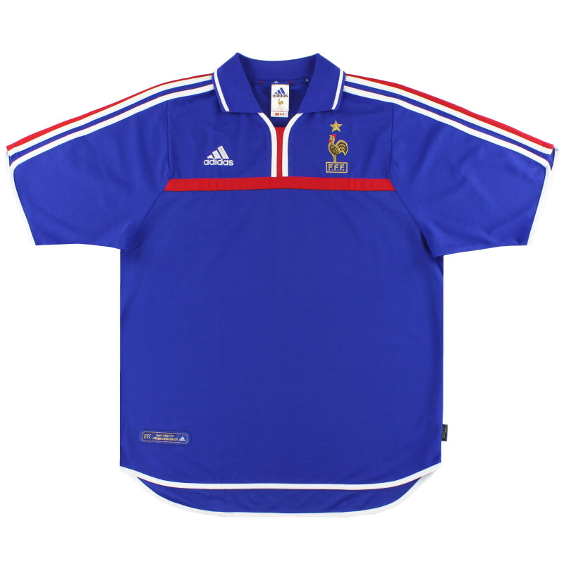 2000-02 Frankreich adidas Heimtrikot XL