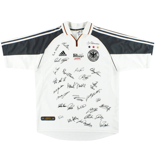 2000-02 Germany adidas 'Squad Signed' Home Shirt L