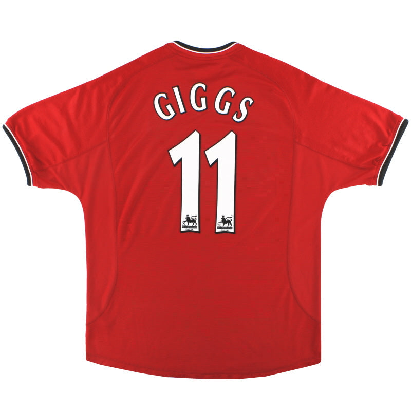 2000-02 Manchester United Umbro Heimtrikot Giggs #11 *Neuwertig* L