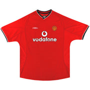 2000-02 Manchester United Umbro Heimtrikot *Mint* XL