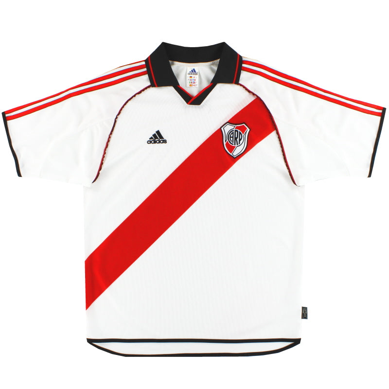 2000-02 River Plate adidas Spieler-Heimtrikot *Neuwertig* L