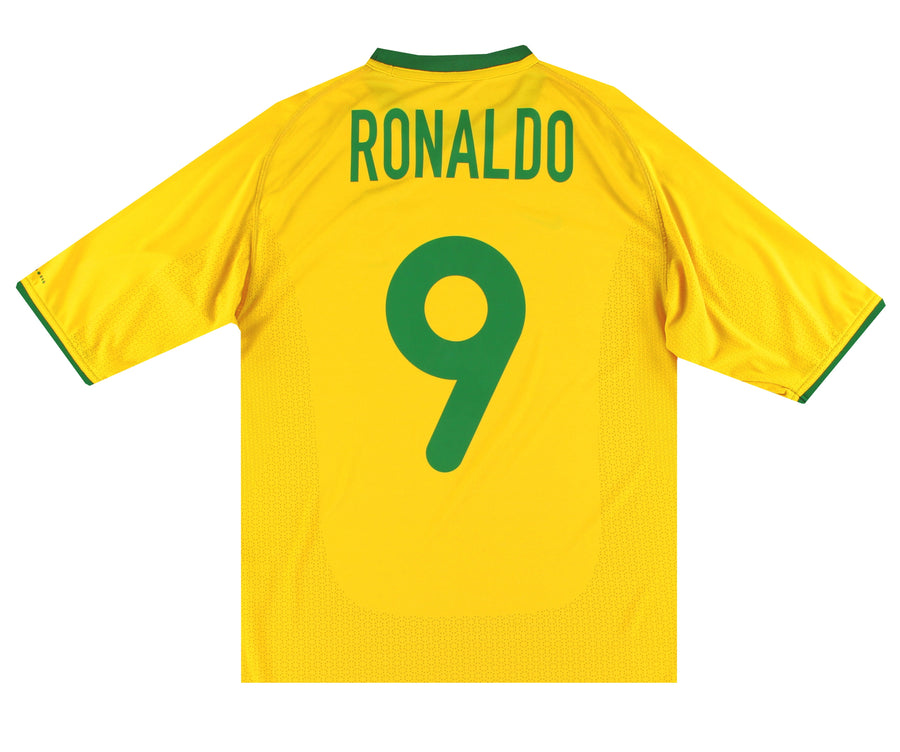 2000-02 Brazil Nike Home Shirt Ronaldo #9 XL