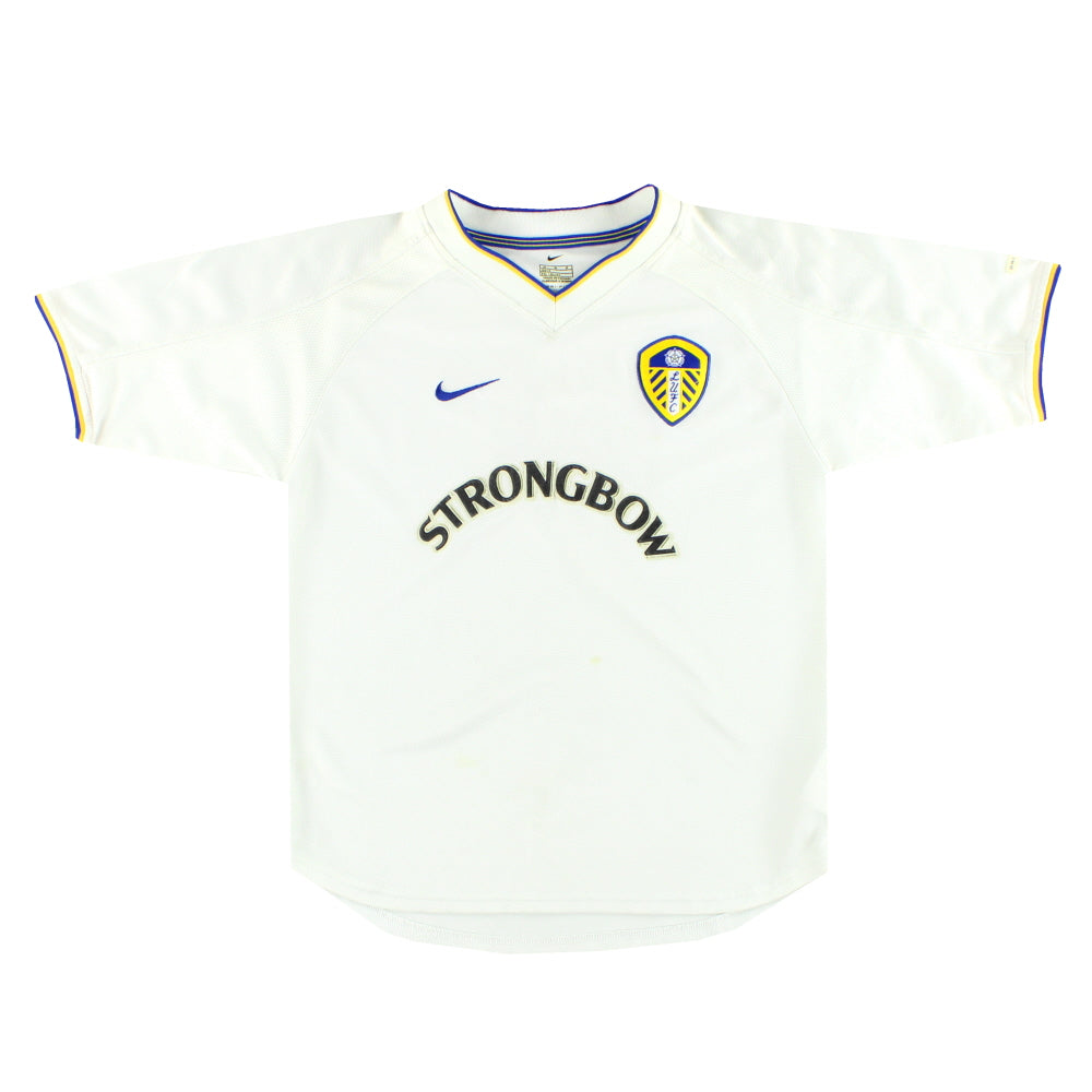 2000-02 Leeds Nike Home Shirt M.Boys