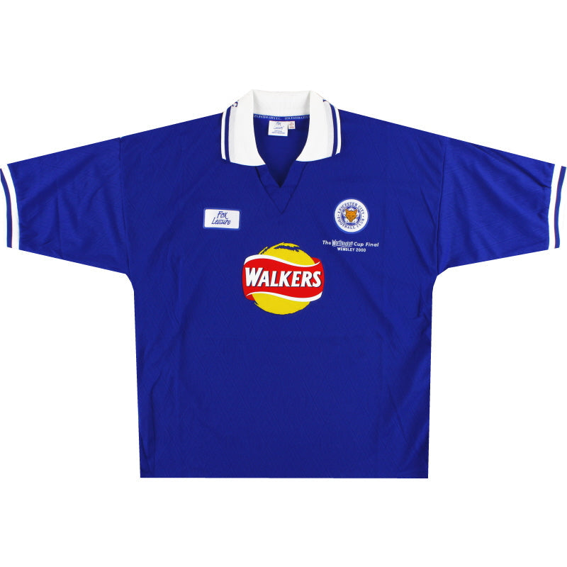2000 Leicester Fox Leisure „Worthington Cup Final“ Heimtrikot *Neuwertig* XL
