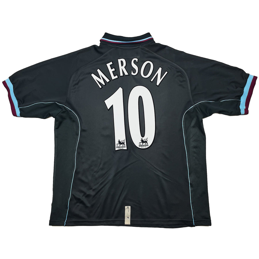 2000/01 Aston Villa Merson #10 Auswärtstrikot (L) Diadora