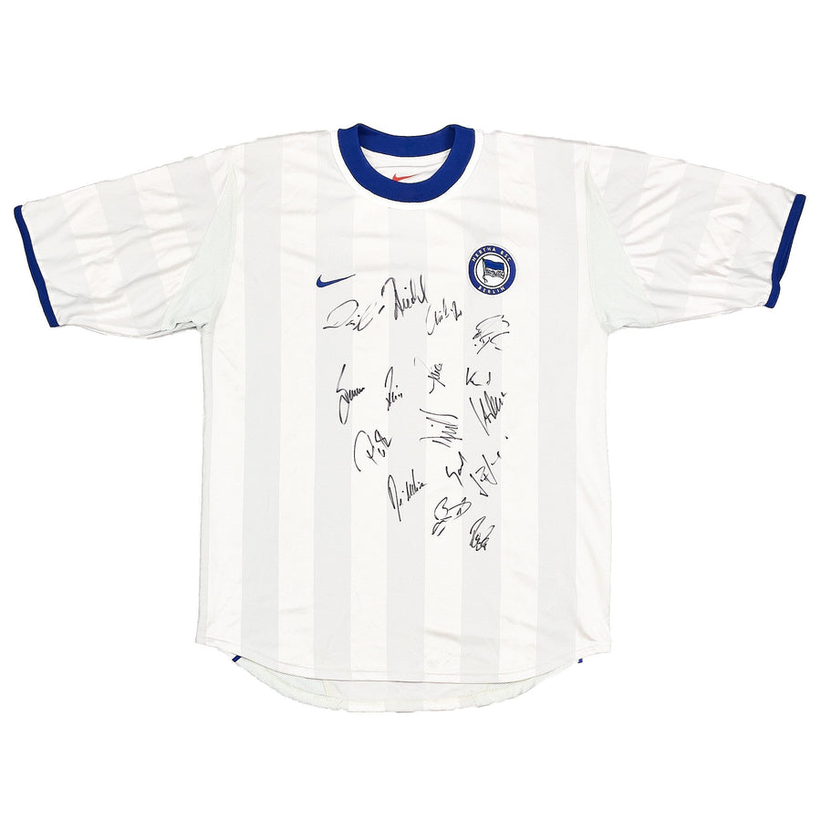 2000/01 Hertha Berlin *Von der Mannschaft signiertes* Auswärtstrikot (M) Nike