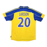 2000/02 Schweden Larsson #20 Heimtrikot (L) Adidas