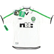 2001-02 Celtic Umbro 'Treble Winners' Auswärtstrikot *m. Etiketten* S