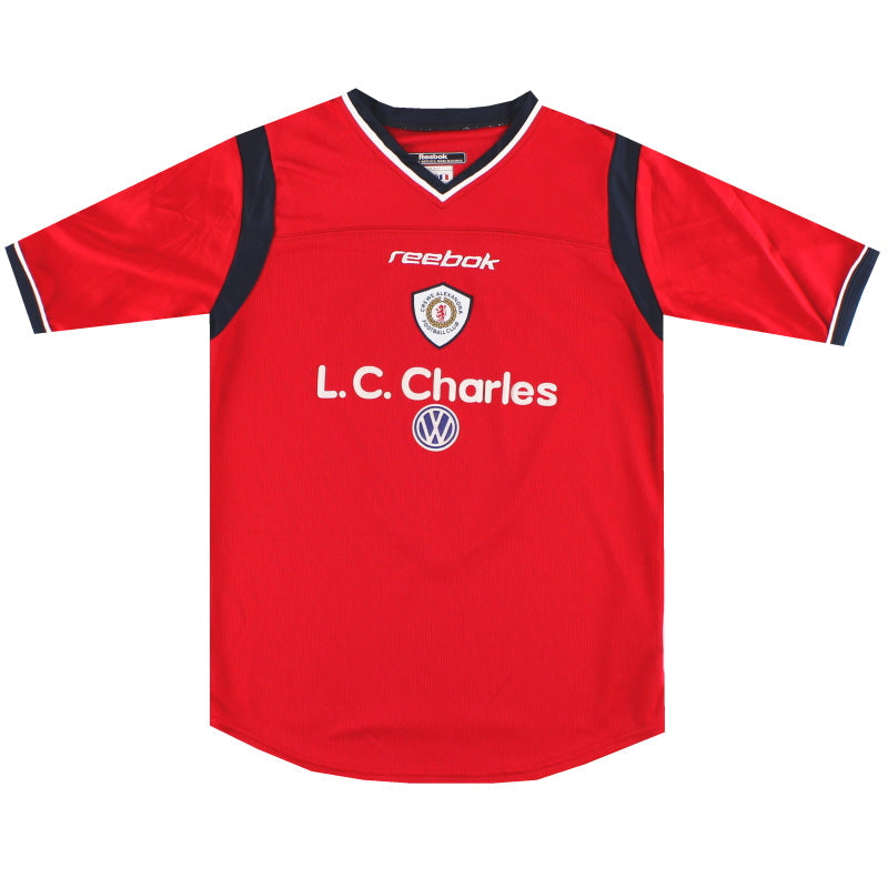 2001-02 Crewe Alexandra Reebok Heimtrikot #8 L.Boys