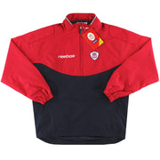 2001-02 Liverpool Reebok 1/4 Zip Jacke *m/Etiketten* M
