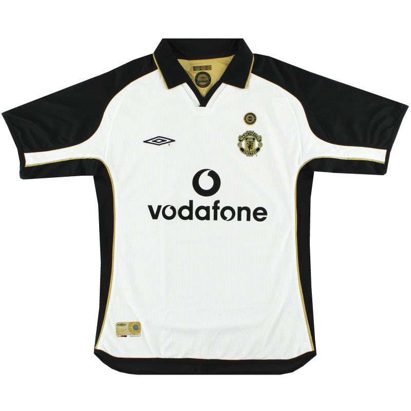 2001-02 Manchester United Umbro Centenary Wendbares Auswärtstrikot M