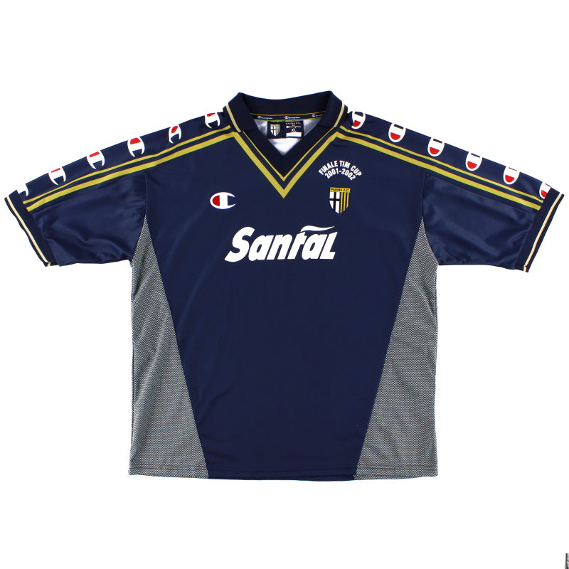 2001-02 Parma „Finale TIM Cup“ Auswärtstrikot XL