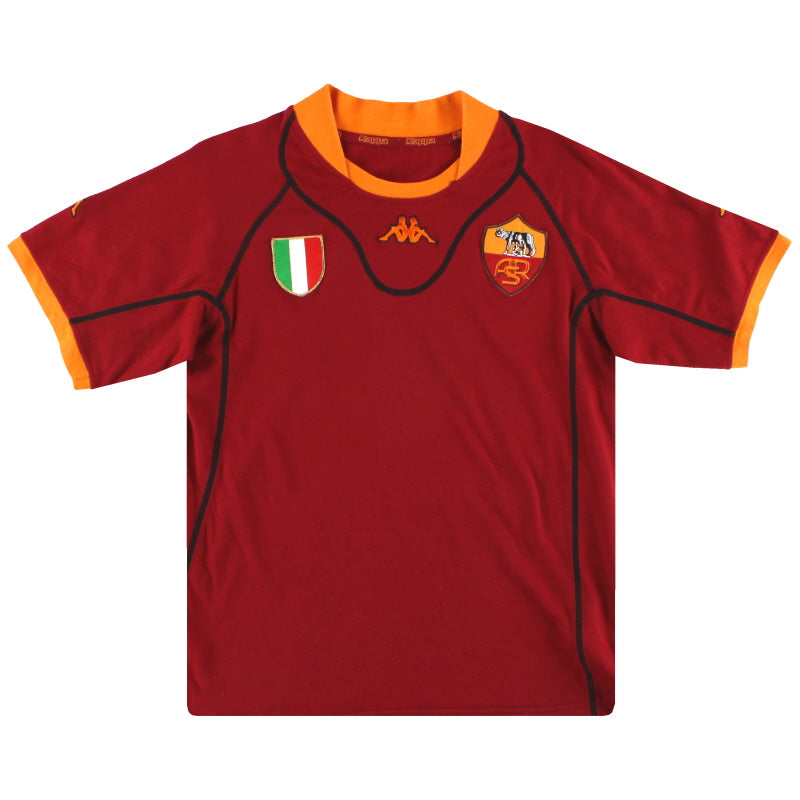 2001-02 Roma Kappa Heimtrikot XL.Jungen