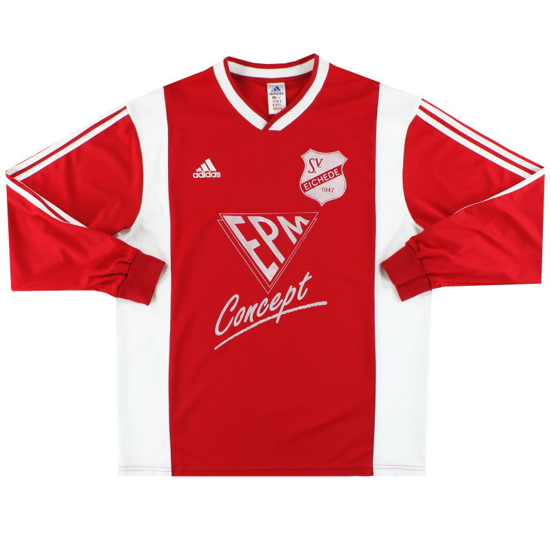2001-02 SV Eichede adidas Match Worn Heimtrikot #15 L/S XL