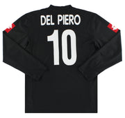 2001-02 Juventus Lotto Away Shirt Del Piero #10 L/S *Mint* XL
