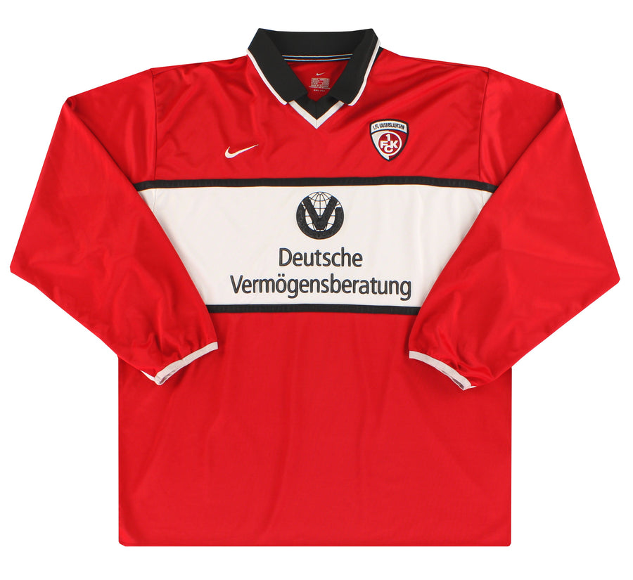 2001-02 Kaiserslautern Nike Player Issue Home Shirt L/S #5 XL