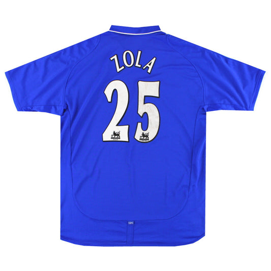 2001-03 Chelsea Umbro Home Shirt Zola #25 S