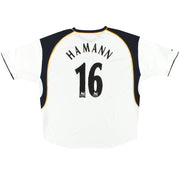 2001-03 Liverpool Reebok Auswärtstrikot Hamann #16 XXL