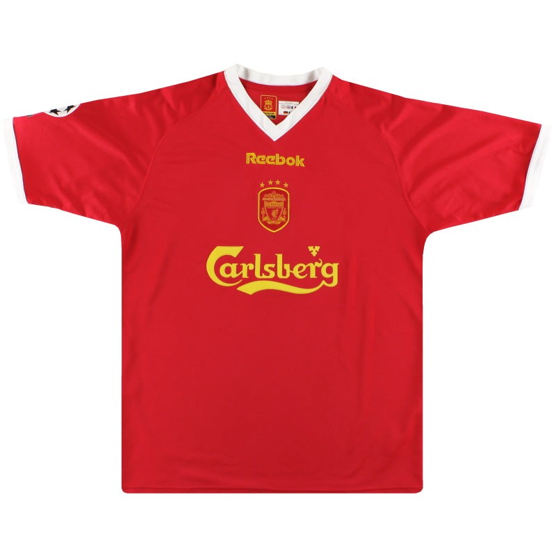 2001-03 Liverpool Reebok Europa Heimtrikot *Neuwertig* L