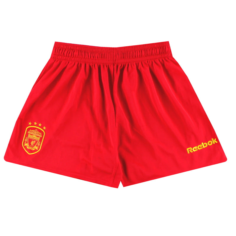 2001-03 Liverpool Reebok European Heim Shorts *Neuwertig* S