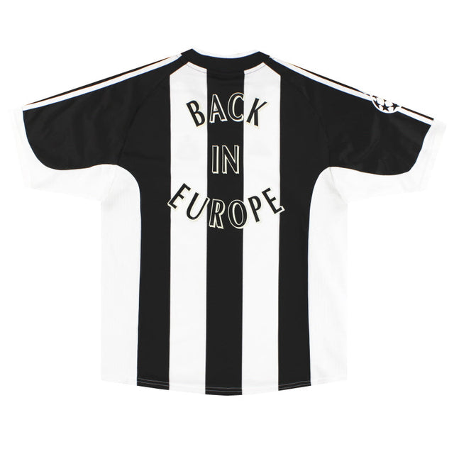 2001-03 Newcastle adidas Home Shirt 'Back In Europe' *w/tags* L