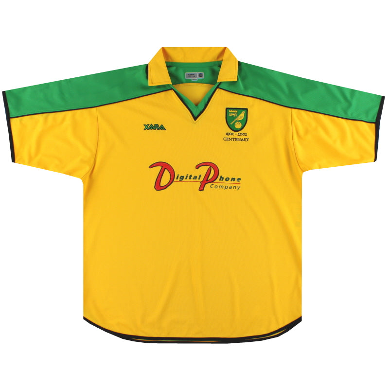 2001-03 Norwich City Xara Centenary Heimtrikot XL