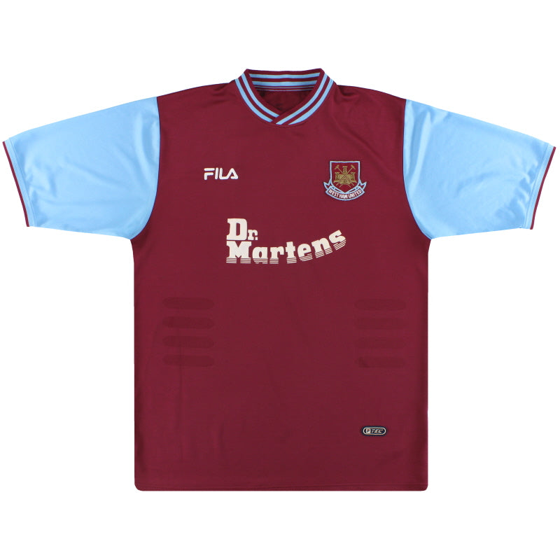 2001-03 West Ham Fila Heimtrikot XL