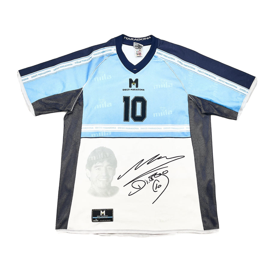2001 Argentinien Maradona #10 Tribute Trikot (L) DM