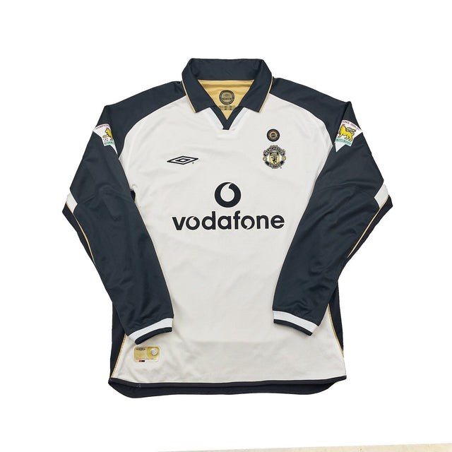 2001/02 Manchester United Beckham #7 *Centenary* Away/Third L/S Shirt (L) Umbro