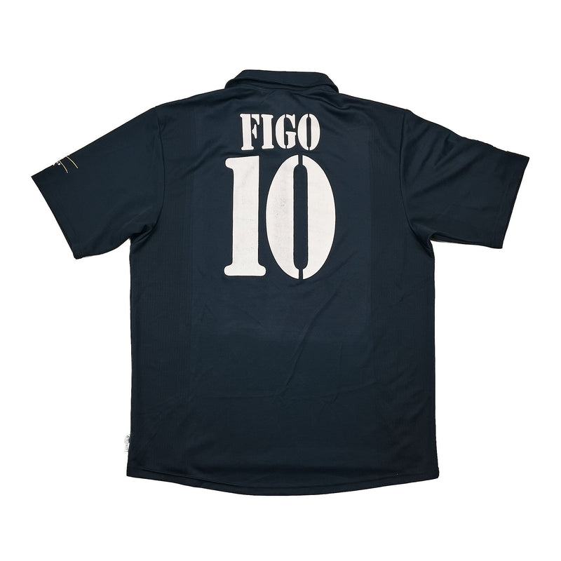 2001/02 Real Madrid Figo #10 *Centenary* Away Shirt (XL) Adidas