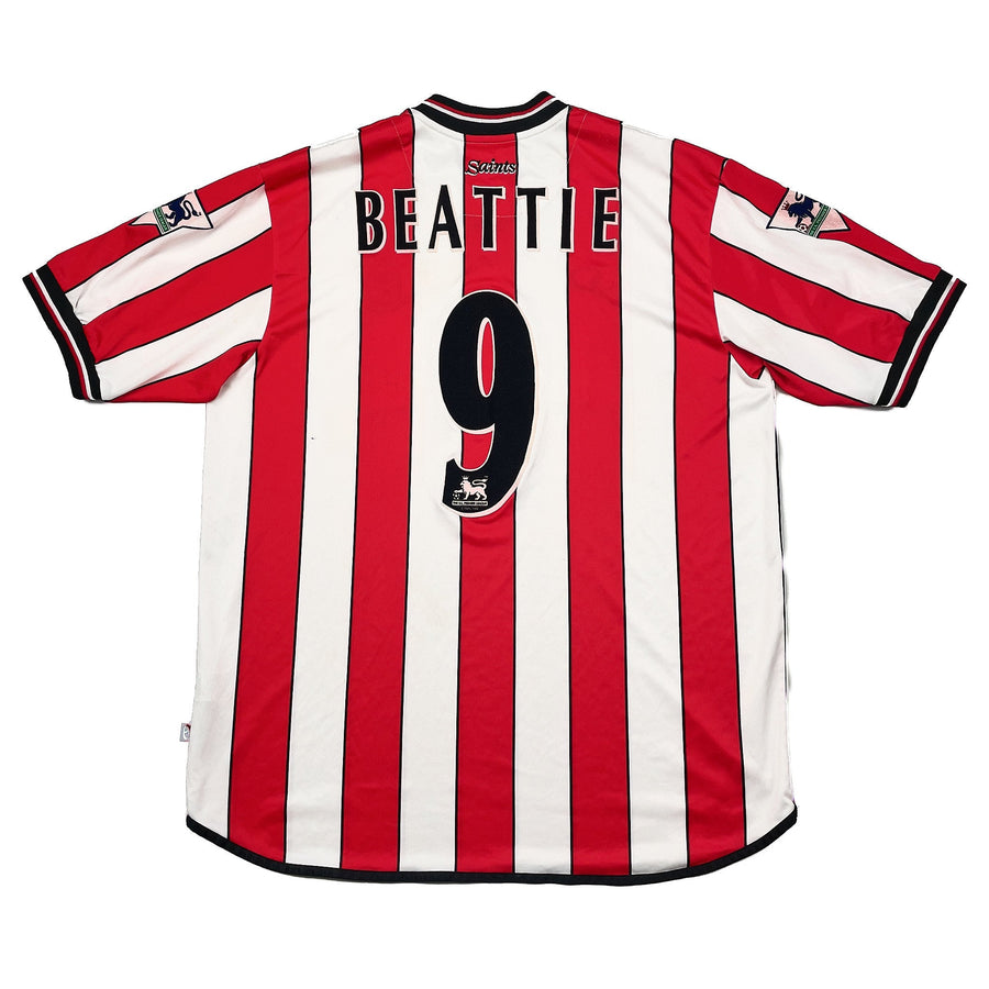 2001/02 Southampton Beattie #9 *Spielgetragen gegen Manchester United* Heimtrikot (XL) SFC
