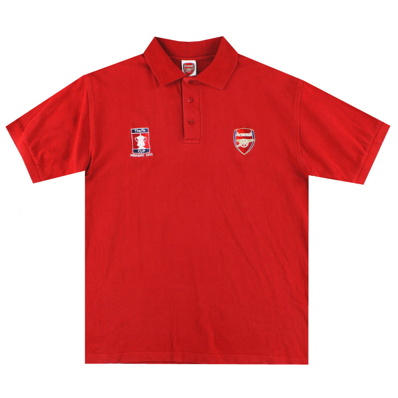 2002-03 Arsenal "F.A. Cup Sieger" Poloshirt M