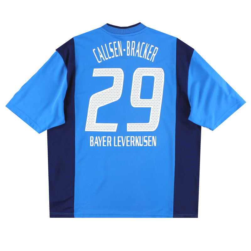 2002-03 Bayer Leverkusen adidas Match Worn Auswärtstrikot Callsen-Bracker #29 XL