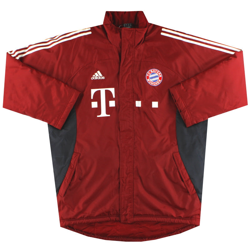 2002-03 Bayern München adidas Gepolsterter Bench Coat L/XL