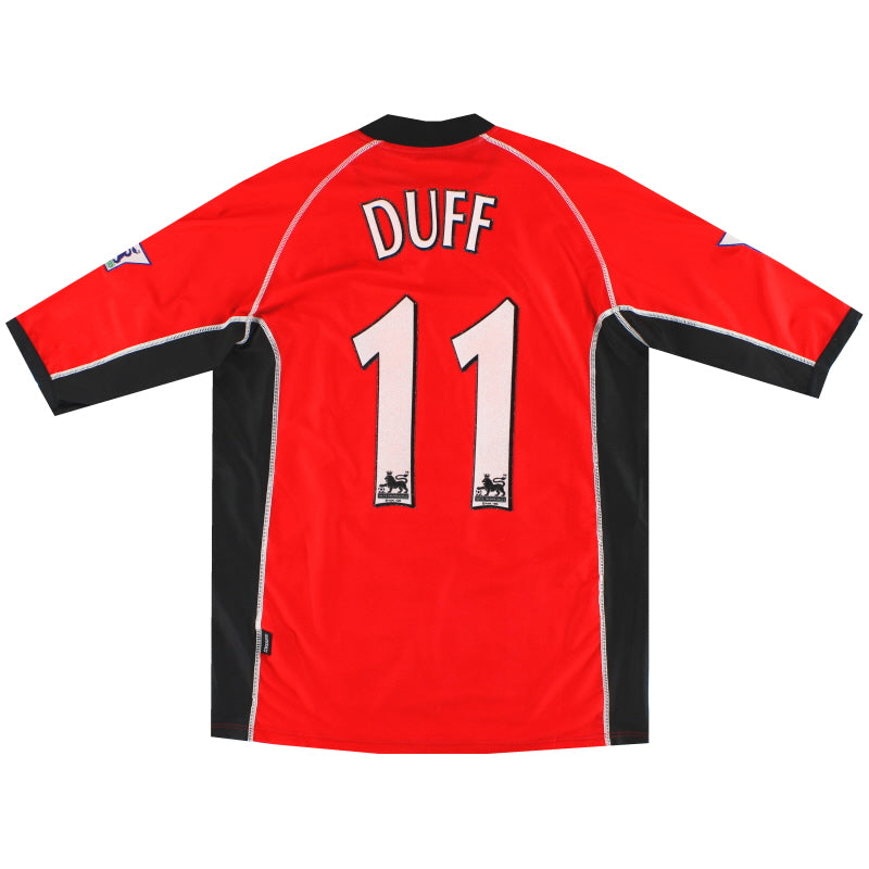 2002-03 Blackburn Kappa Match Worn Auswärtstrikot Duff #11 XXL