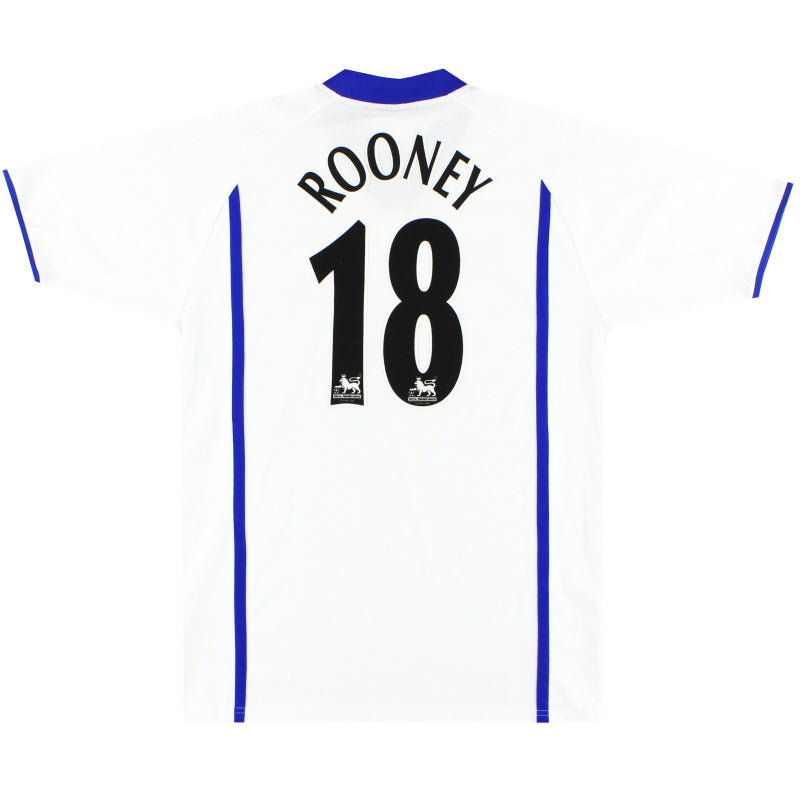 2002-03 Everton Puma Auswärtstrikot Rooney #18 L