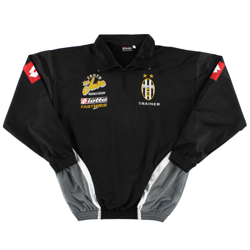 2002-03 Juventus Lotto Player Issue 1/4 Zip Trainingsjacke L