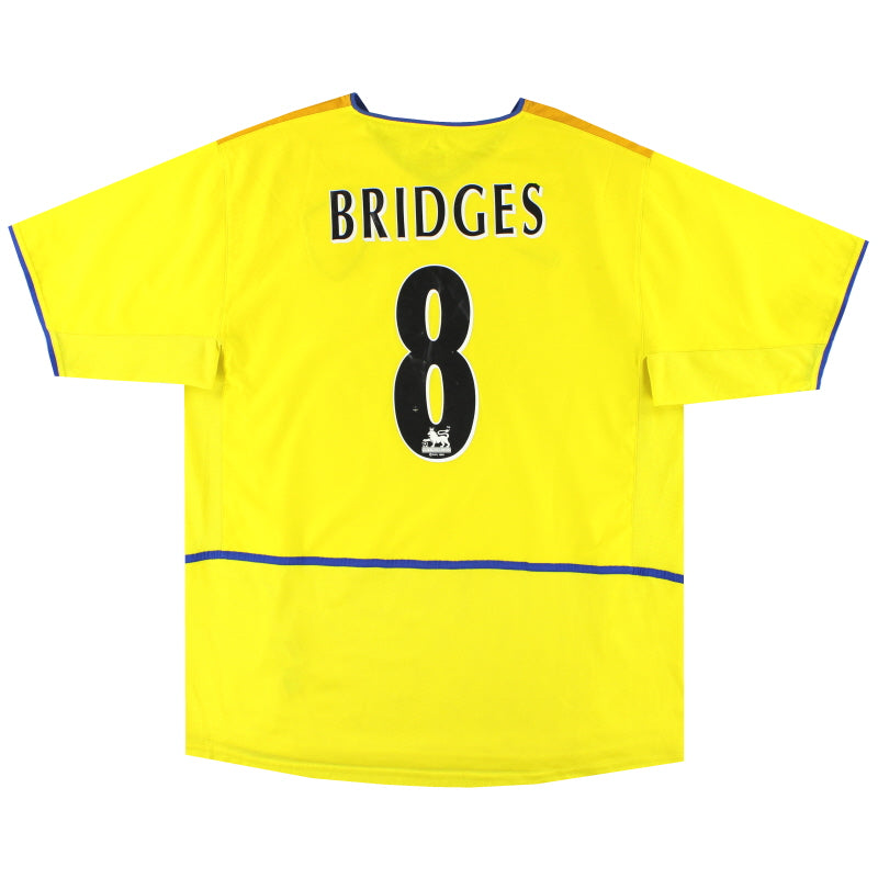 2002-03 Leeds Nike Auswärtstrikot Bridges #8 XL