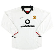 2002-03 Manchester United Auswärtstrikot L/S *Neuwertig* L