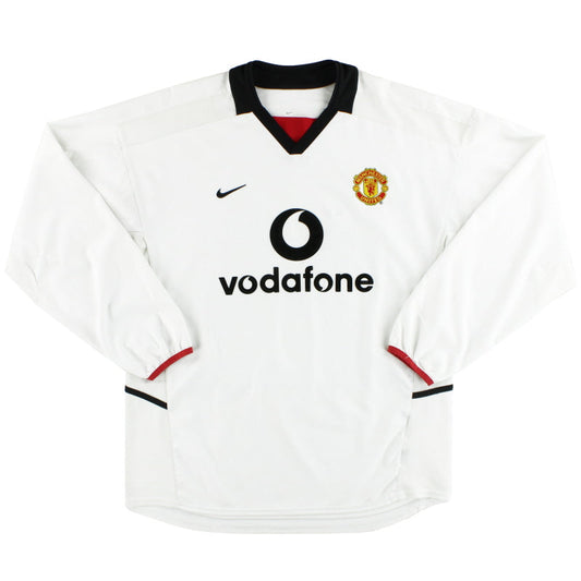2002-03 Manchester United Away Shirt L/S *Mint* L