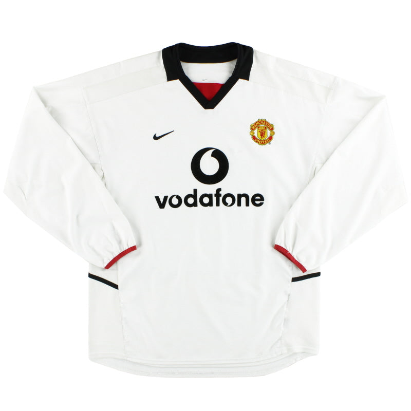 2002-03 Manchester United Nike Auswärtstrikot L/S M