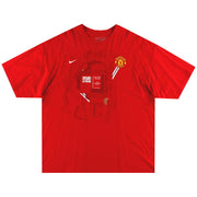 2002-03 Manchester United Nike „Centre Circle“ Grafik-T-Shirt XL